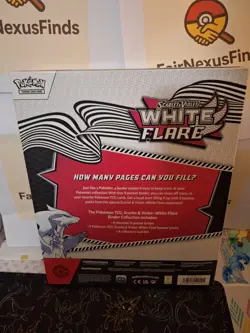 Pokemon TCG Scarlet & Violet WHITE FLARE Binder Collection NEW - FACTORY SEALED - Image 2