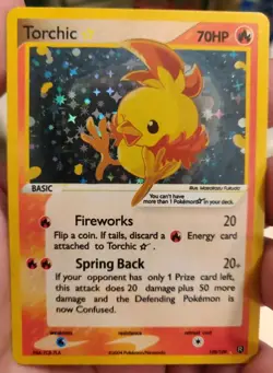 **Custom-made** Highest Quality,Holo,Gold Star Torchic "Display-card" - Image 5