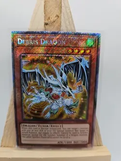 Yu-Gi-Oh! TCG Debris Dragon Platinum Secret Rare Card RA03-EN214 - Image 1