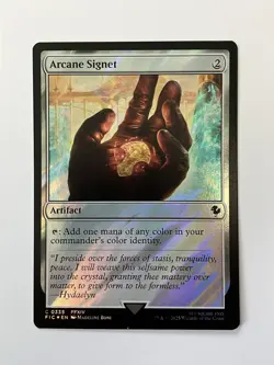 MTG Arcane Signet (Surge Foil) Commander: Final Fantasy 0335 FFXIV NM - Image 1