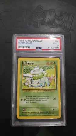 Pokemon Bulbasaur Base Set 1999 PSA 9 - Image 1