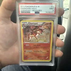 2013 Pokemon Charizard Legendary Treasures Holo #19 PSA 9 MINT - Image 2