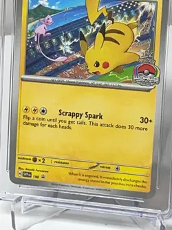 PIKACHU #190 CGC 9.5 2024 POKEMON SVP EN-SV BLACK STAR PROMO WORLD CHAMPIONSHIPS - Image 3