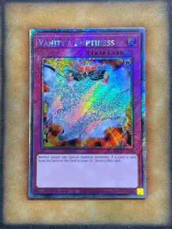 Yugioh Vanity's Emptiness RA03-EN246 Platinum Secret Rare 1st Ed NM - Image 1