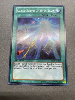 Yu-Gi-Oh! Sacred Sword Of Seven Stars Super Rare 1st Edition LTGY-EN066 HP - Image 1