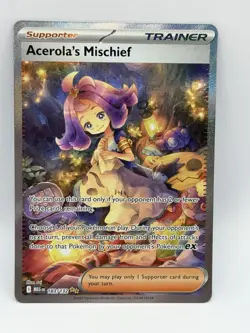 Acerola’s Mischief 183/132 Mega Evolution SIR Pokemon Card English MINT - Image 1