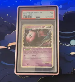 PSA 1 Pokemon Mew Prime Holo TCG Card 2010 HG&SS Triumphant 97/102 Graded w Case - Image 1