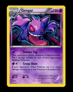 2016 Pokemon GENGAR Generations HOLO Foil Rare XY Series Set Card 35/83 NM+ - Image 2