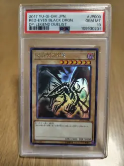 Yu-Gi-Oh Trading Card Red-Eyes Black Dragon Holo Graded PSA10 2017 - Image 1