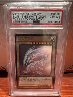 YuGiOh Blue Eyes White Dragon PSA10 Holographic GEM MT Japanese Card - Image 1