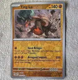 Pokemon TCG Card Ting-Lu 109/182 S&V Paradox Rift Rare Reverse Holo NM - Image 1