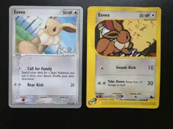 Pokemon Eevee Skyridge Card 54/144 2003 + World Championships 2006 69/113 - Image 1