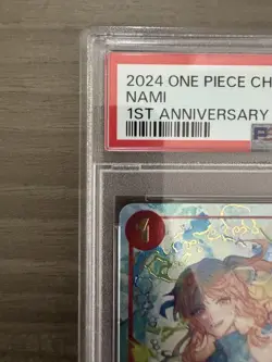 PSA 10 Nami Blue Dress 1st Anniversary China Limited One Piece Card Rare - Image 3