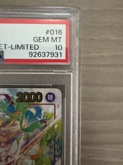 PSA 10 Nami Blue Dress 1st Anniversary China Limited One Piece Card Rare - Image 4