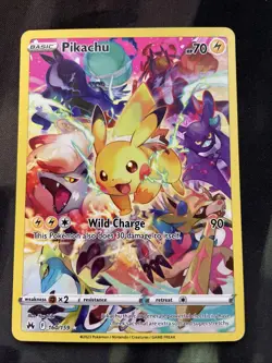 Pikachu Crown Zenith Alternative Art Holo Card 160/159 Pokemon Full Art Gen1 - Image 1