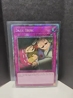 Dark Bribe RA03-EN187 Platinum Secret Rare Card NM Condition - Image 1