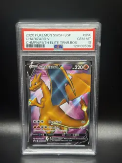 PSA 10 GEM MINT! Pokemon Black Star Promo Charizard V SWSH050 - Image 1