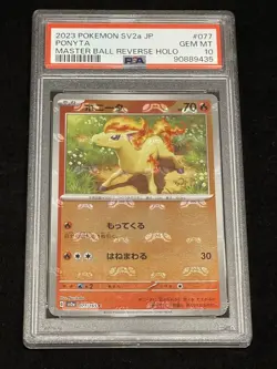 [PSA10] Ponyta Master Ball Mirror 151 077/165 Japan Import Pokemon - Image 1