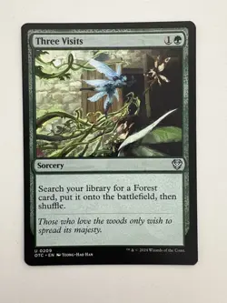 Three Visits MTG Magic the Gathering Card NM Near Mint OTC - Image 1