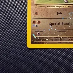Pokemon Hitmonchan Winner Stamp WOTC Best Promo Holo Swirl # 2 NM Card - Image 3