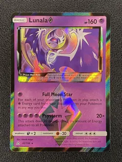 Pokemon Card TCG - Lunala 62/156 (Prism Star Rare) - Sm Ultra Prism - NM - Image 1