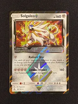Pokemon Card TCG - Solgaleo 89/156 (Prism Star Rare) - Sm Ultra Prism - NM - Image 1