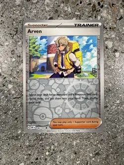 Pokemon TCG Cards Arven 186/197 Obsidian Flames Reverse Holo NM-M - Image 1