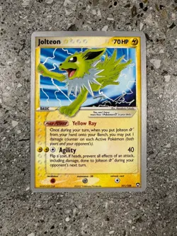Pokemon TCG Cards Jolteon Gold Star 101/108 World Championships 2007 PLAYED - Image 1