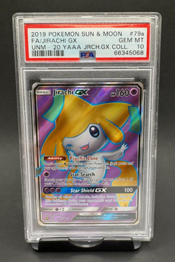 PSA 10 Jirachi GX #79a Full Art 2019 Pokemon SM Unified Minds Coll. Promo - Image 1