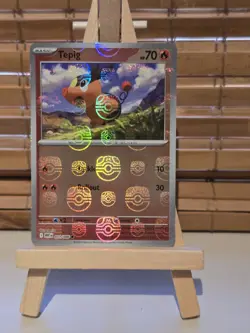 🔥 Pokemon TCG Tepig Master Ball Pattern 011/086Sv: White Flare Holo English 🔥 - Image 1