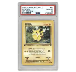 1999 Pokemon Jungle Red Cheeks Pikachu 1st Edition #60/64 BGS PSA 10 Iconic Gem! - Image 4