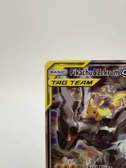 Pokemon Pikachu & Zekrom GX SM168 Black Star Promo - LP - Image 2