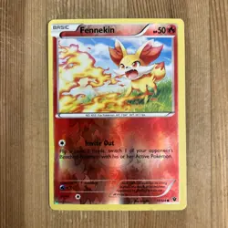 Pokemon TCG Fennekin Fates Collide 11/124 Reverse Holo Common LP/MP - Image 1