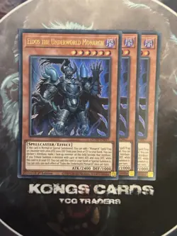 DUAD-EN017 Eidos the Underworld Monarch x3 Ultra Rare 1st Ed YuGiOh Playset - Image 1