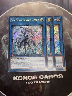 DUAD-EN049 Sky Striker Ace = Zero X3 Secret Rare PLAYSET 1st Ed YuGiOh - Image 1