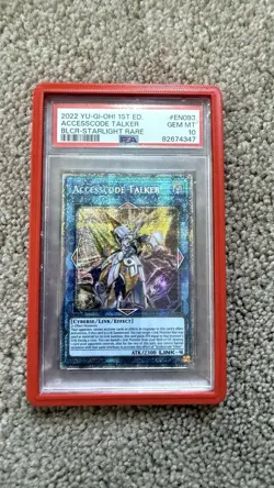 2022 Yu-Gi-Oh! 1st Edition BLCR Accesscode Talker Starlight Rare PSA 10 - Image 1