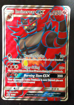 Pokemon Card Incineroar GX Stage 2 Sun & Moon Holo Rare SM38 - Image 1