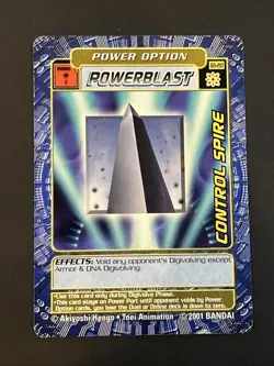 BO-210 Control Spire Digimon Card Digi-Battle Series 4 2001 Bandai - Image 1