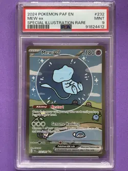 Pokemon TCG Bubble Mew EX Card Paldean Fates 232/091 PSA 9 Mint CHEAPEST on EBAY - Image 1