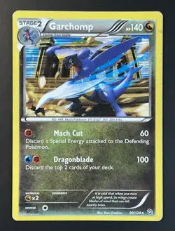 Garchomp 90/124 Holo Pokemon Card Dragons Exalted 2012 - MP - Image 1