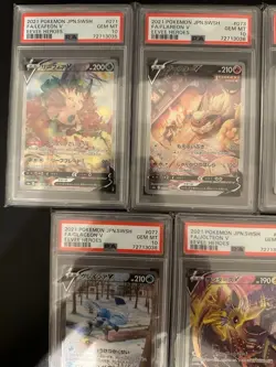 Pokemon Eevee Heroes V SA 5-serial PSA10 Rare Shiny Collectible Card Set - Image 2