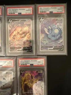 Pokemon Eevee Heroes V SA 5-serial PSA10 Rare Shiny Collectible Card Set - Image 3