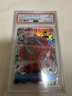 PSA 10 Buggy Comic Parallel R OP09-051 One Piece Card Game Rare - Image 1