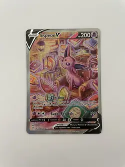 NM Espeon V 180/203 Evolving Skies Alternate Full Art Pokemon Card - Image 1