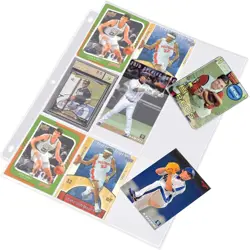 1800 Pockets Trading Card Sleeves, Premium 100 Sheets, Clear Transparent - Image 5