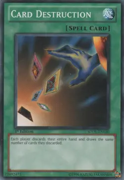 Card Destruction - SDDL-EN030 - Common - 1st Edition - Damaged - Image 1
