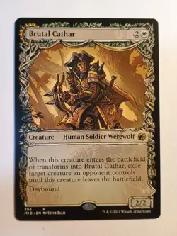 Brutal Cathar/Moonrage Brute Showcase 286 Mtg Magic The Gathering Rare MID NM - Image 1