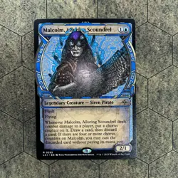 MTG Lost Caverns of Ixalan Malcolm, Alluring Scoundrel Showcase 0293 NM Rare - Image 1