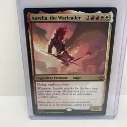 MTG - Magic the Gathering - Aurelia, the Warleader (#651/789) Foundations NM - Image 1