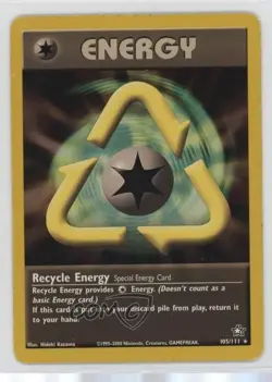 Recycle Energy Pokemon Neo Genesis #105 2000 - Image 1